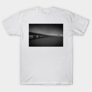 In the beautiful evening light lies the Öresund Bridge, which connects Sweden and Denmark T-Shirt